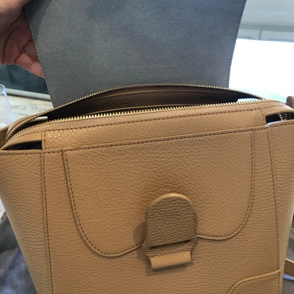 Pre-owned SENREVE Mini Maestra - Dolce leather/ Butterscotch color Gold hardware - Picture 4 of 9